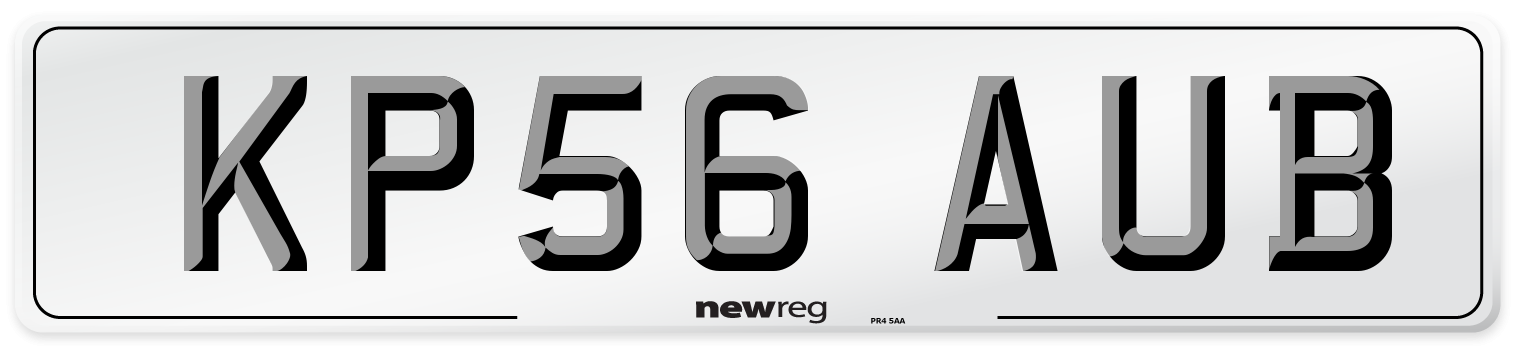 KP56 AUB Number Plate from New Reg